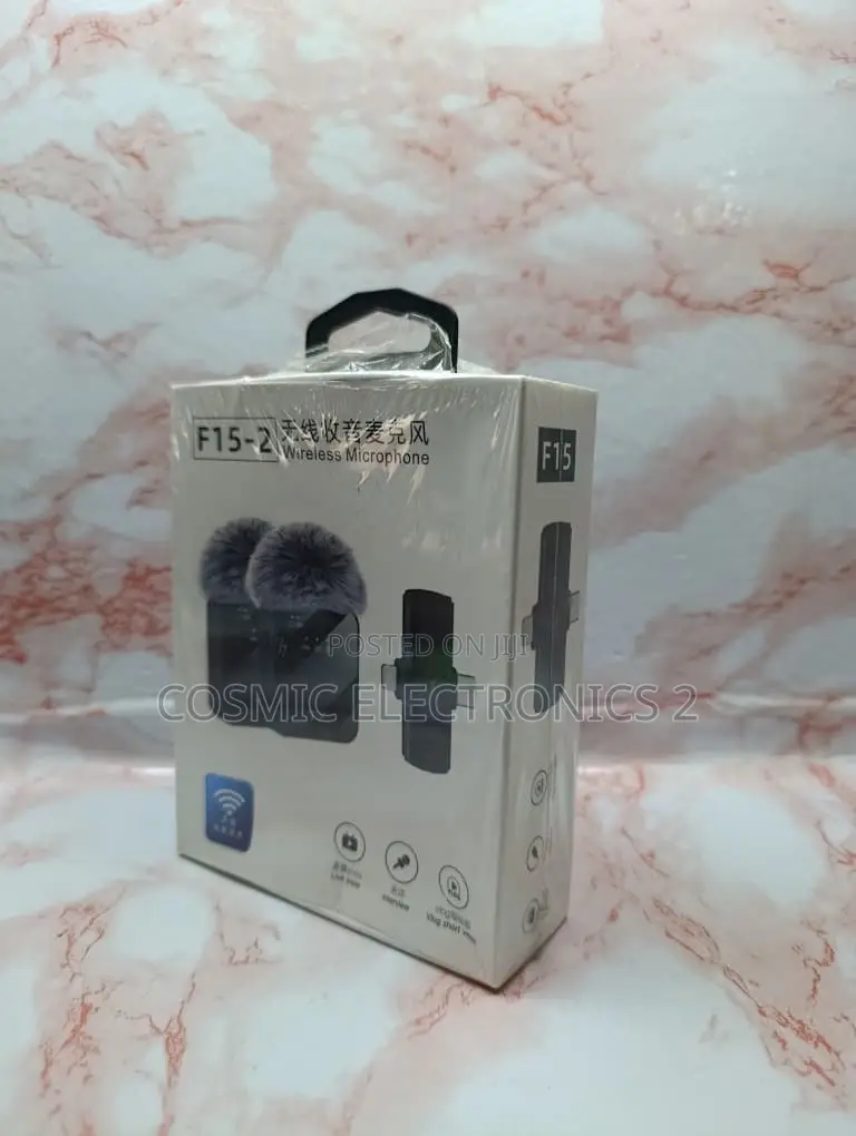 F15-2 Dual Wireless Lavalier Microphone With 3-in-1 Compatibility