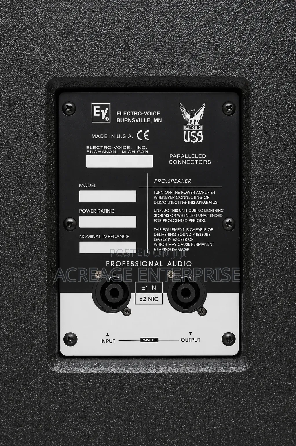 EV Half Range Speaker