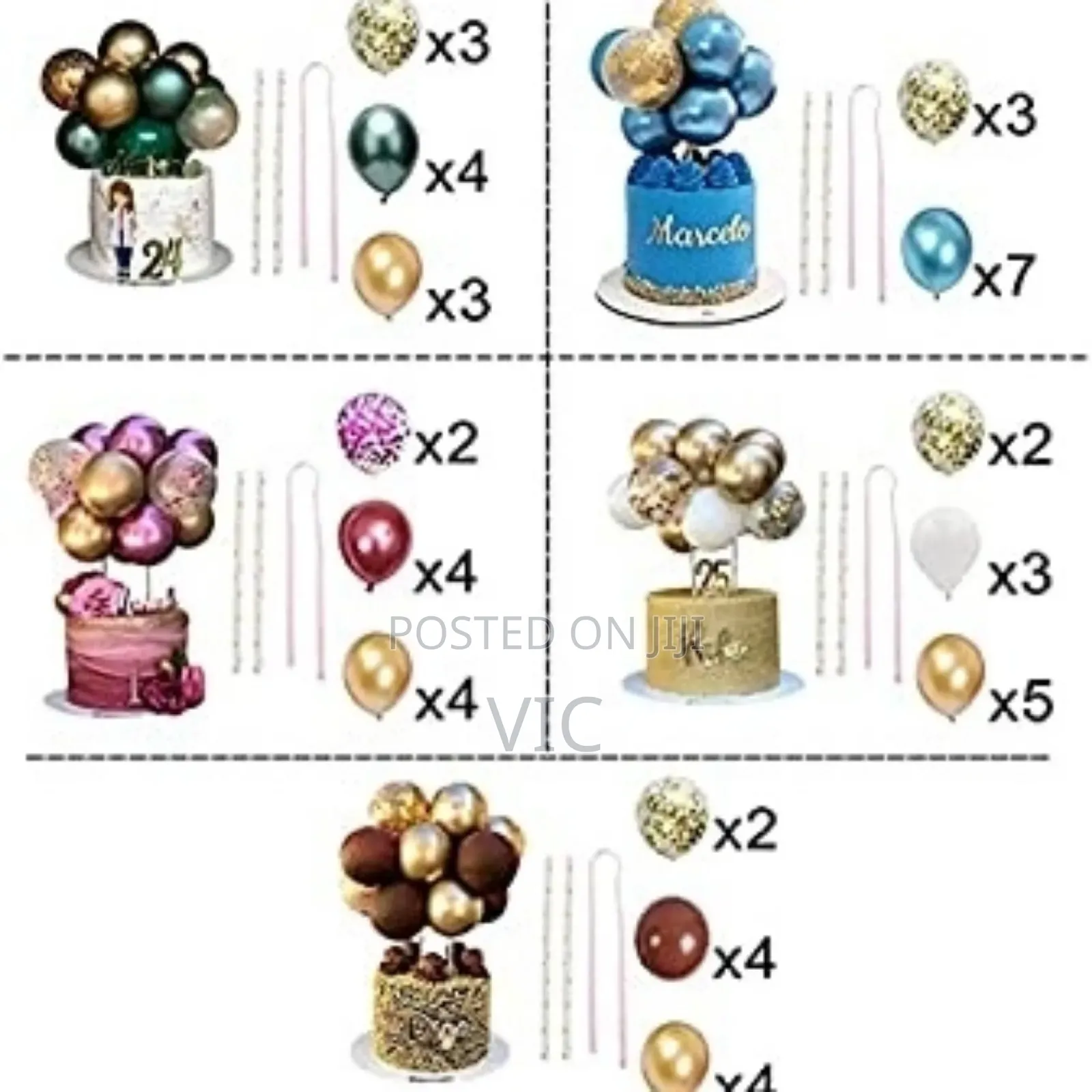 Balloon Cake Topper