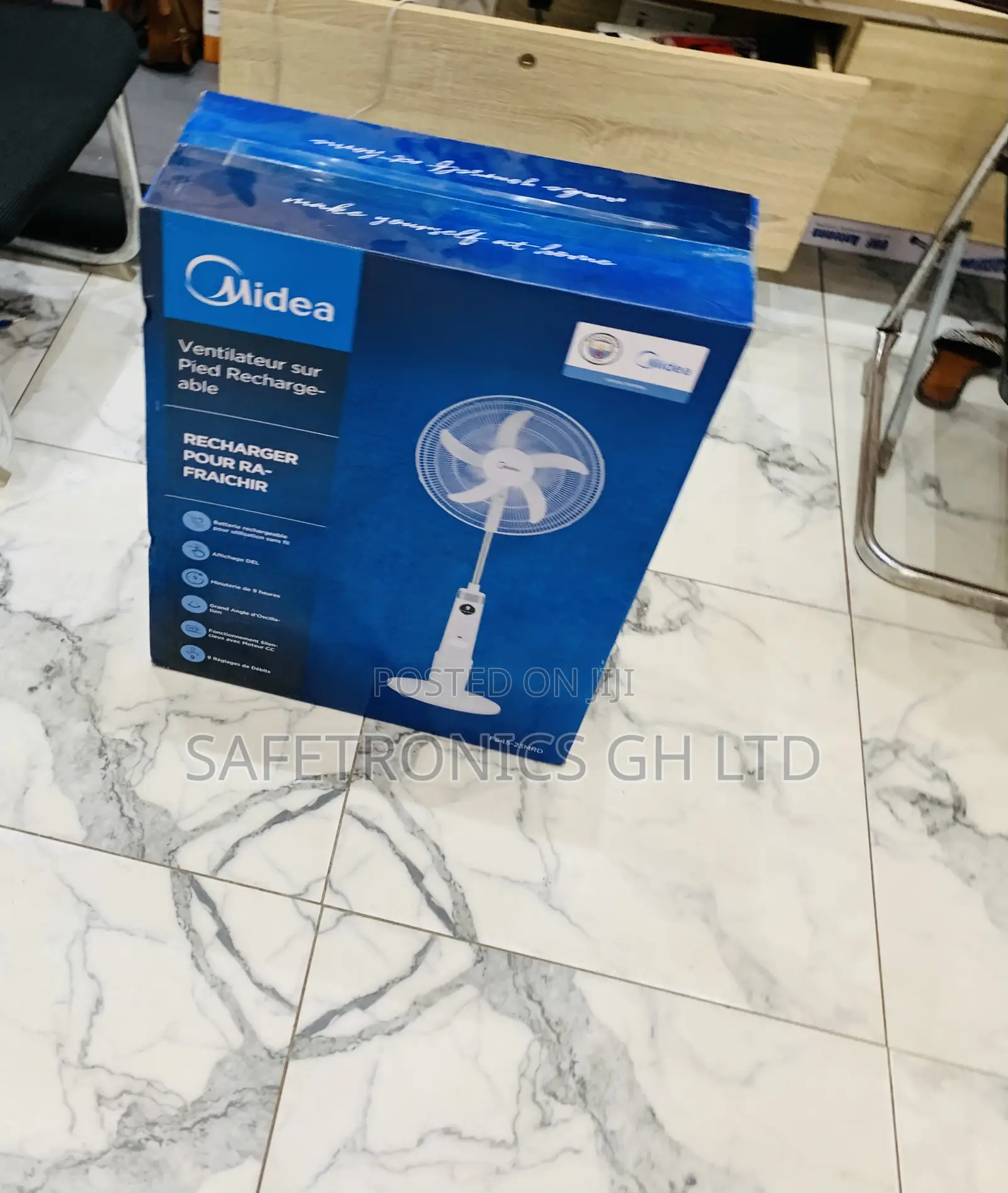 Shop Excellent Midea 18′′ Rechargeable Stand Fan (Model FS45-23MRD)