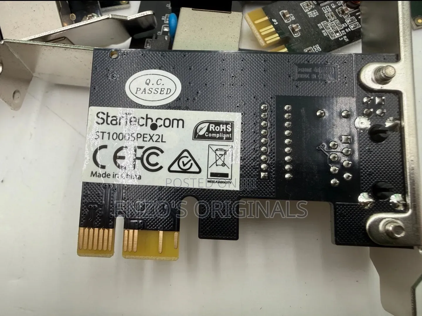 Pcie Gigabit LAN RJ45 Network Card Startech Brand Low Profile