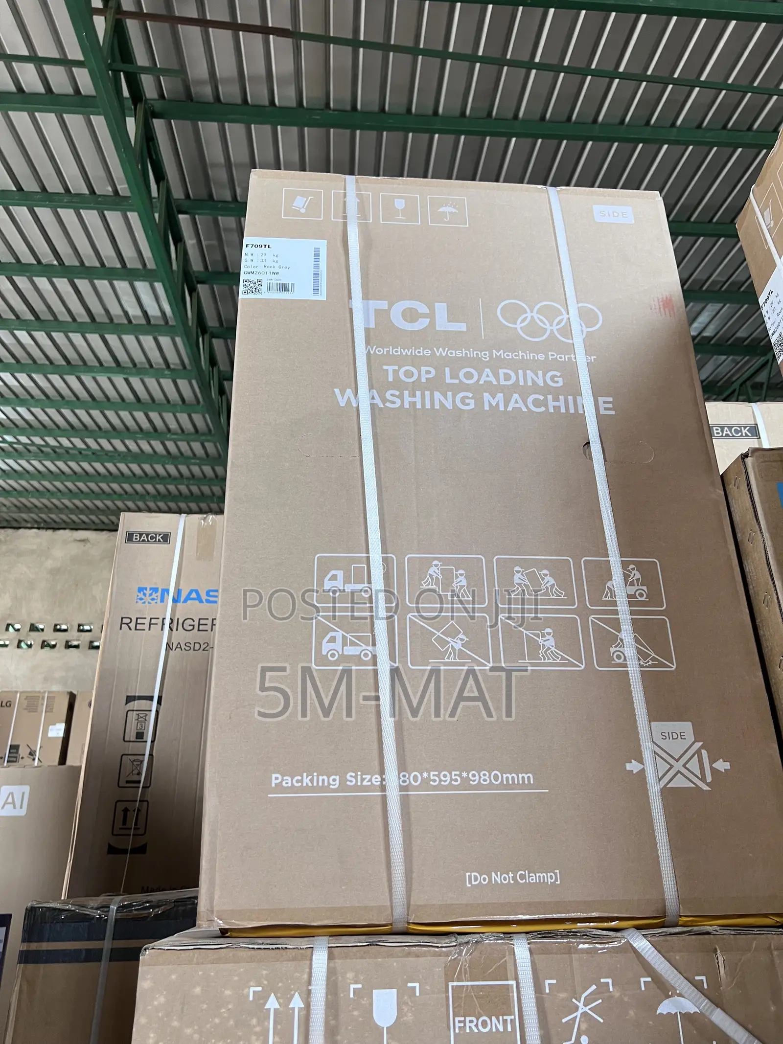 TCL Washing Machine Top Load 9kg” F709tl