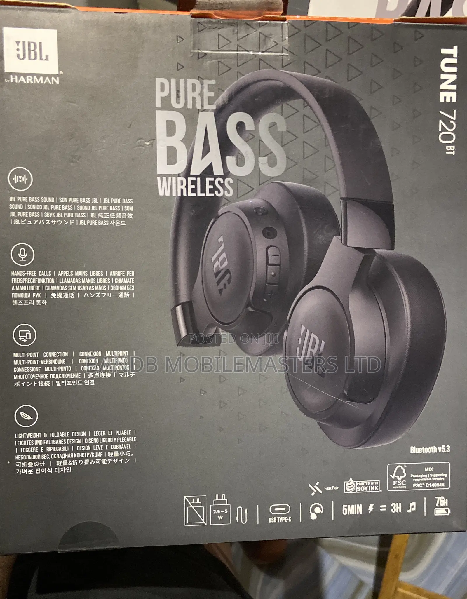 Original JBL Tune 510BT, 520BT 720BT Wireless Headphone