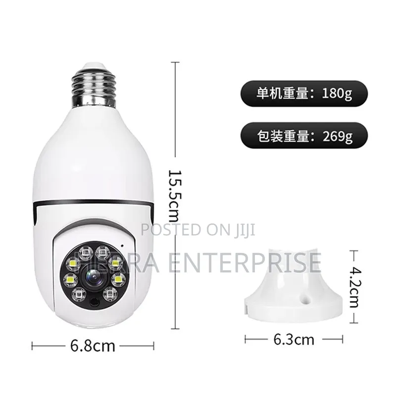 WiFi Light Bulb Security Camera