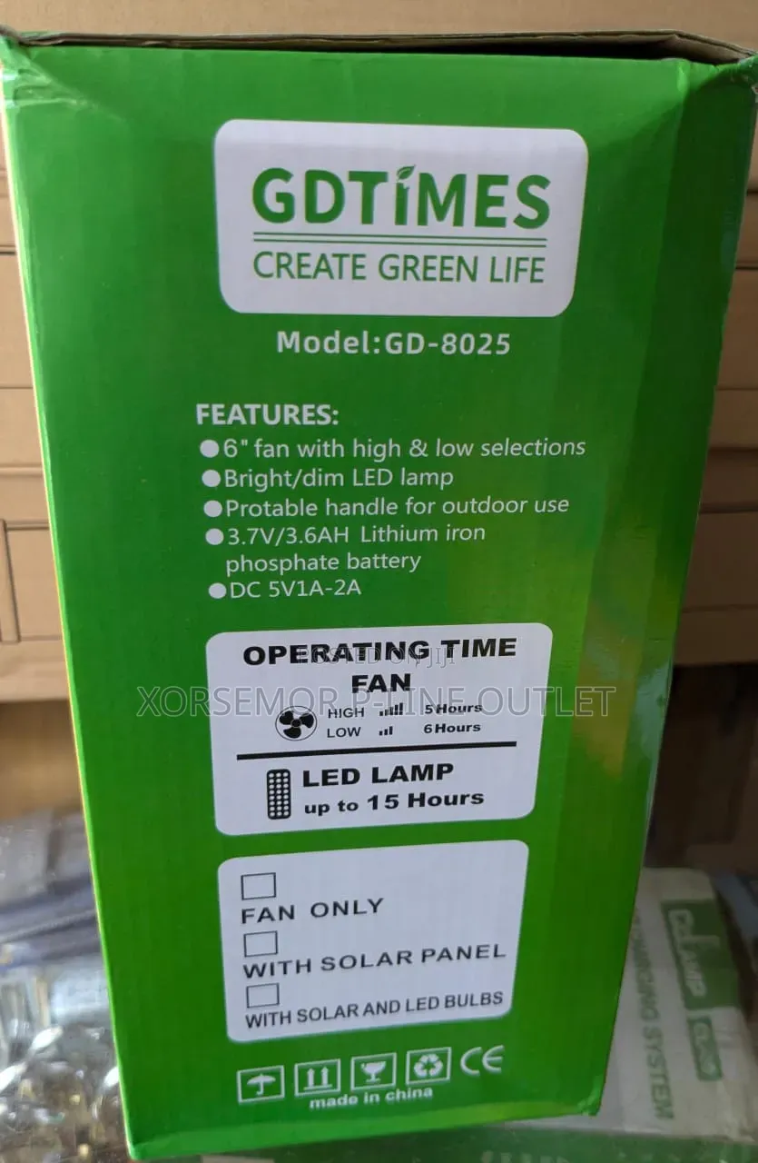Desktop AC Rechargeable Fan