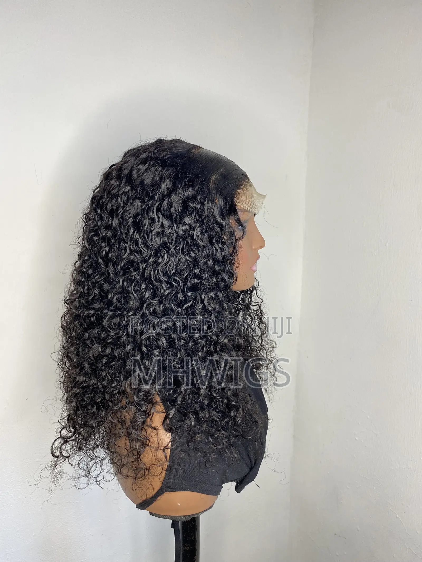 16 Inches Glueless Wet Curls Wig Cap