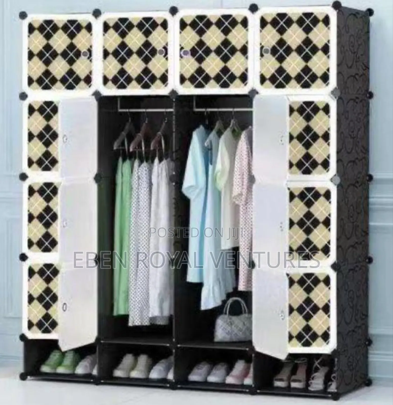 Plastic Wardrobe 16 Doors
