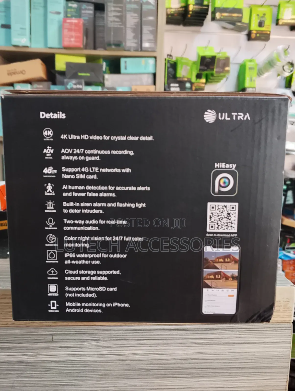 Ultra AOV 4G 2 Lens Solar Camera With Siren/S12