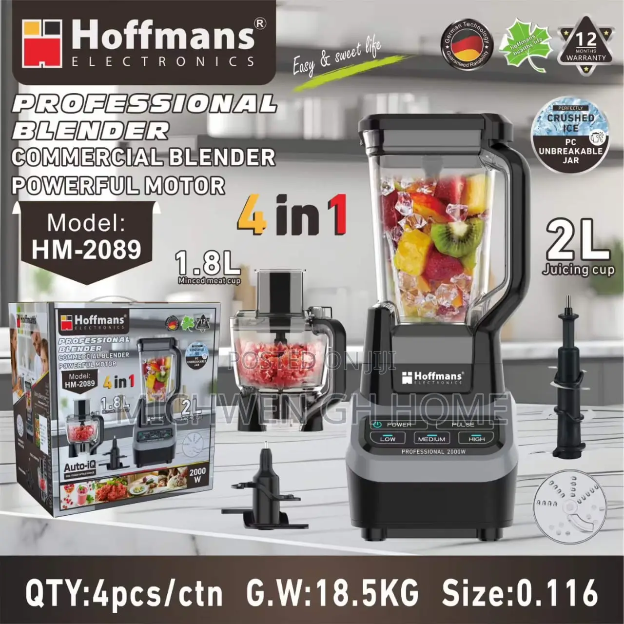 Hoffmanns Lq-Auto Professional 4 in 1 Blender