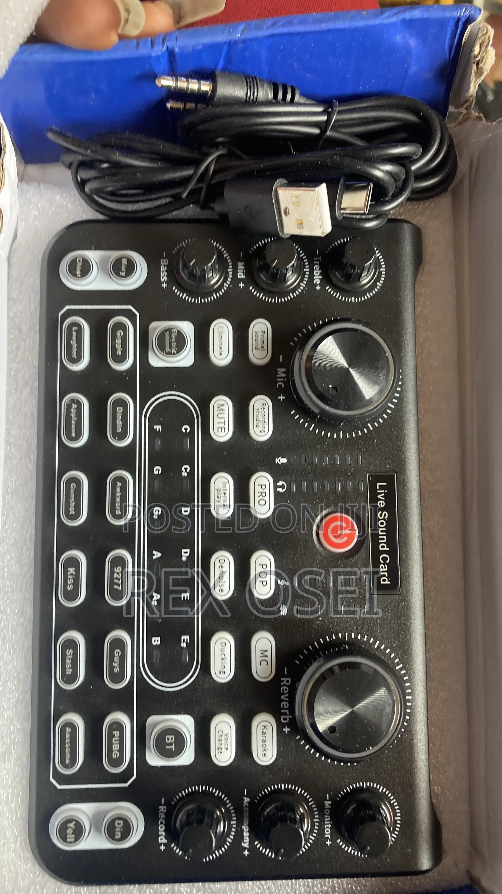 Live Sound Card 3 Mics Type