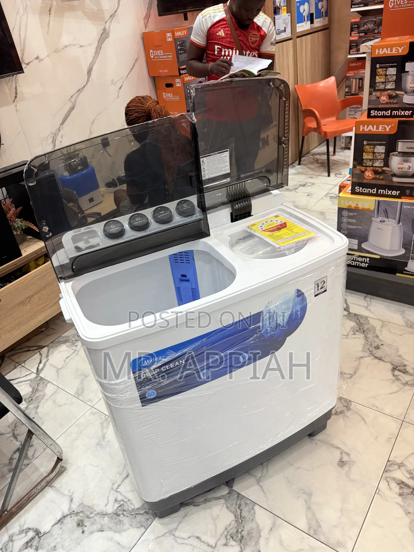 Lovely Design Midea 12kg Twin Tub Washing Machine(Spin Dry)