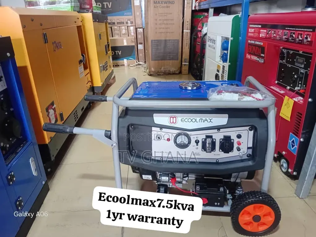Ecoolmax 7.5kVA Petrol Generator – Best Value in Ghana7.5kva
