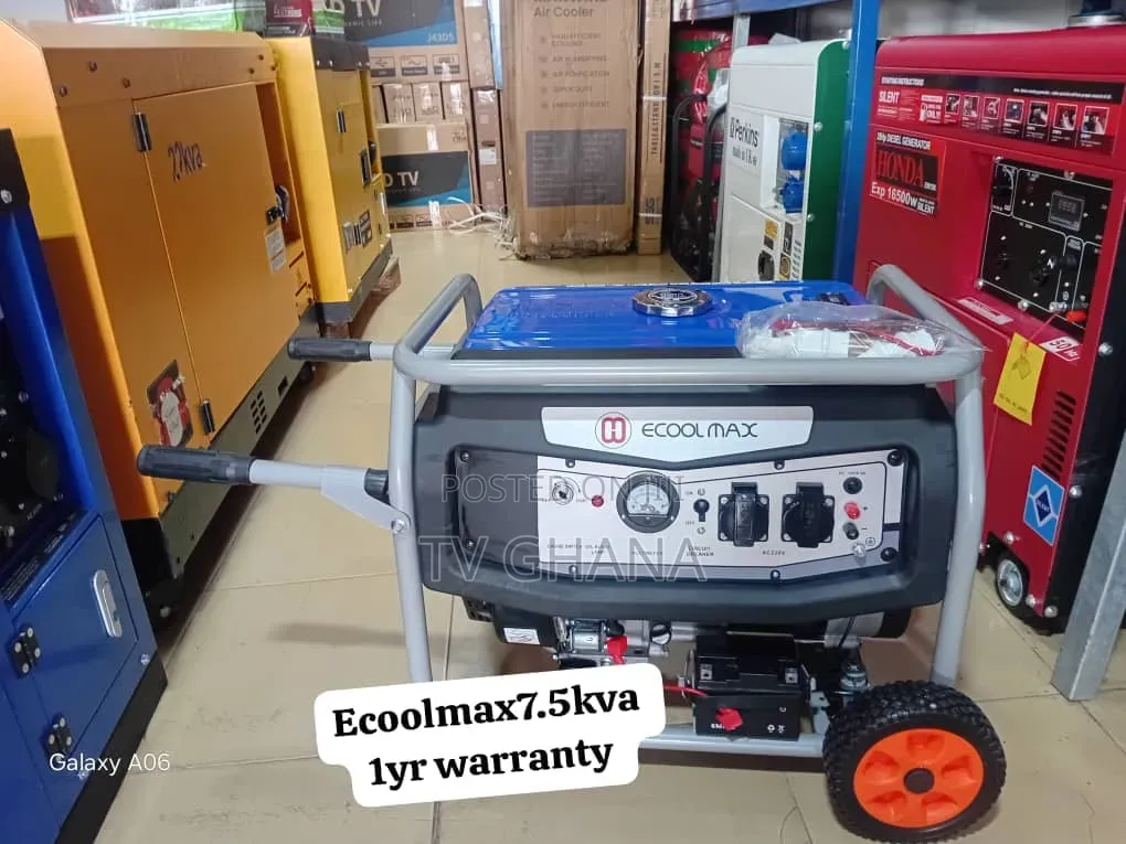 Ecoolmax 7.5kVA Petrol Generator – Best Value in Ghana7.5kva
