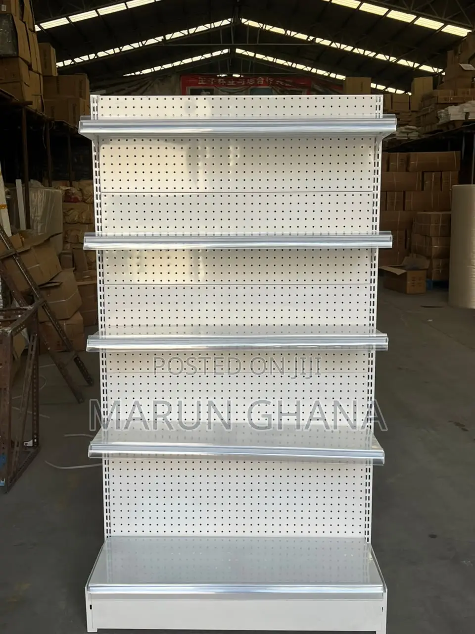 Heavy-Duty Steel Wall Unit Shelves for Supermarkets Mini Marts