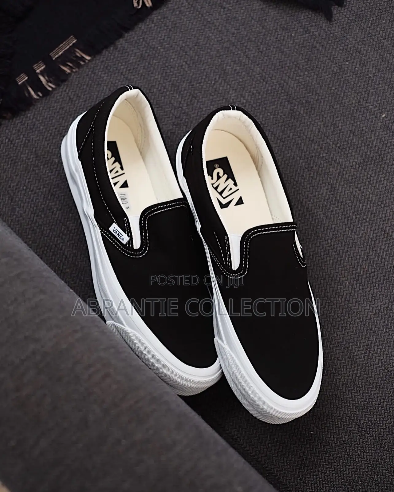 The Vans Premium Slip on Black/White