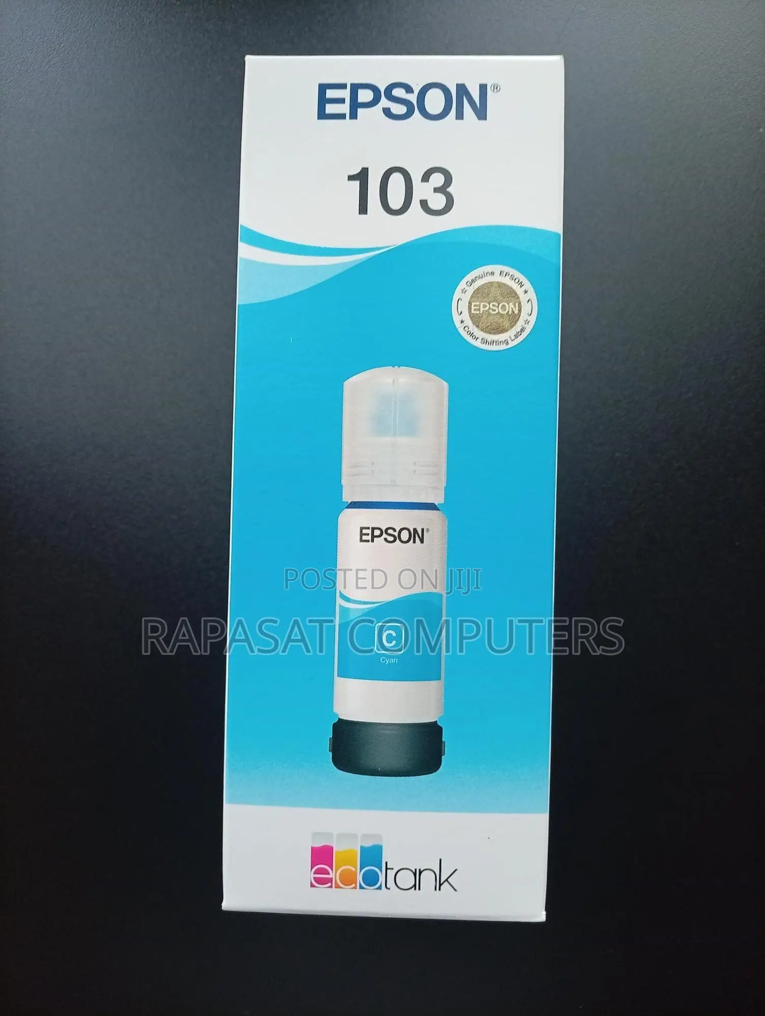 Epson 103 Cyan Ink Bottle