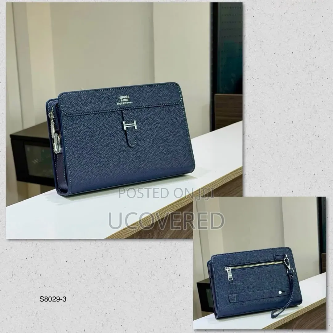 Hermes-Style Men's Clutch Bags