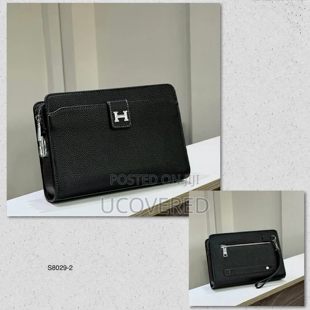 Hermes-Style Men's Clutch Bags