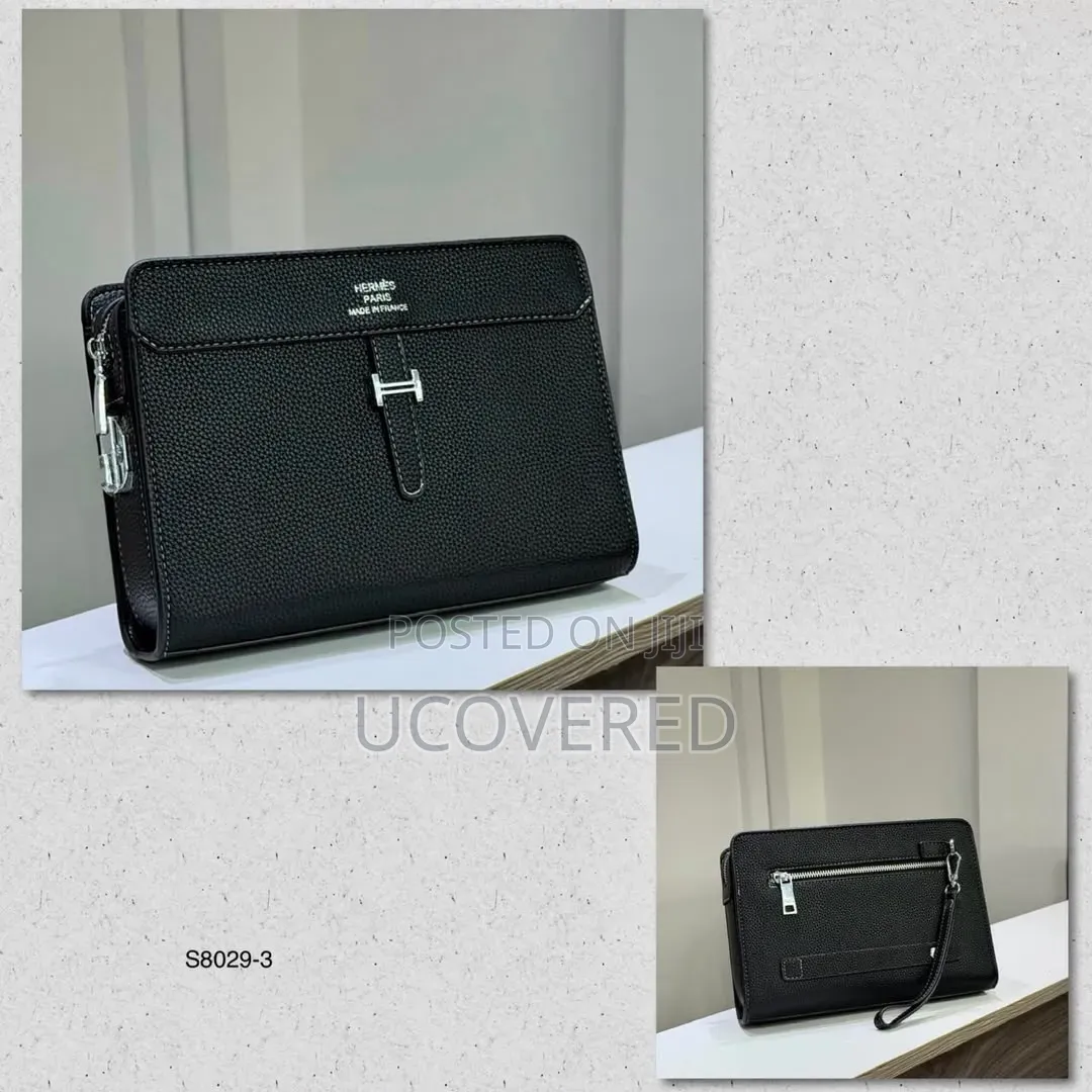 Hermes-Style Men's Clutch Bags