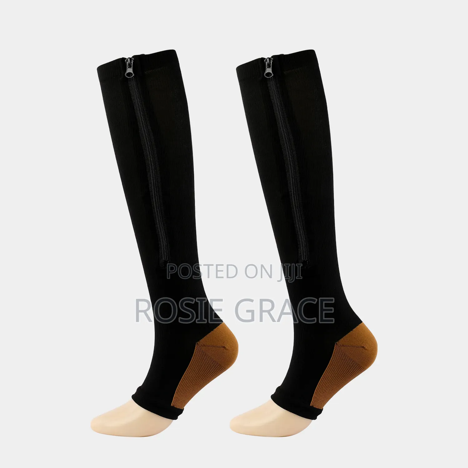 Compression Socks With Side Zip