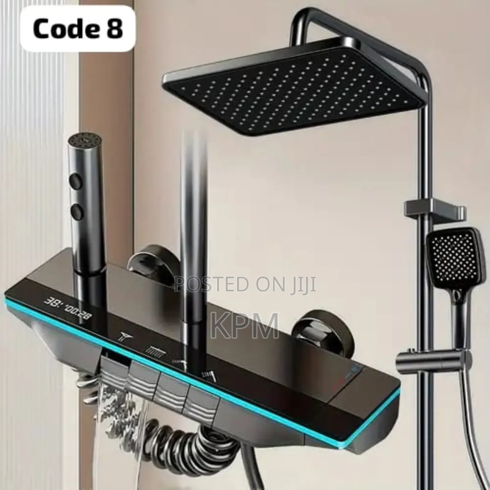 Digital Temperature 4 in 1 Led Dual Shower