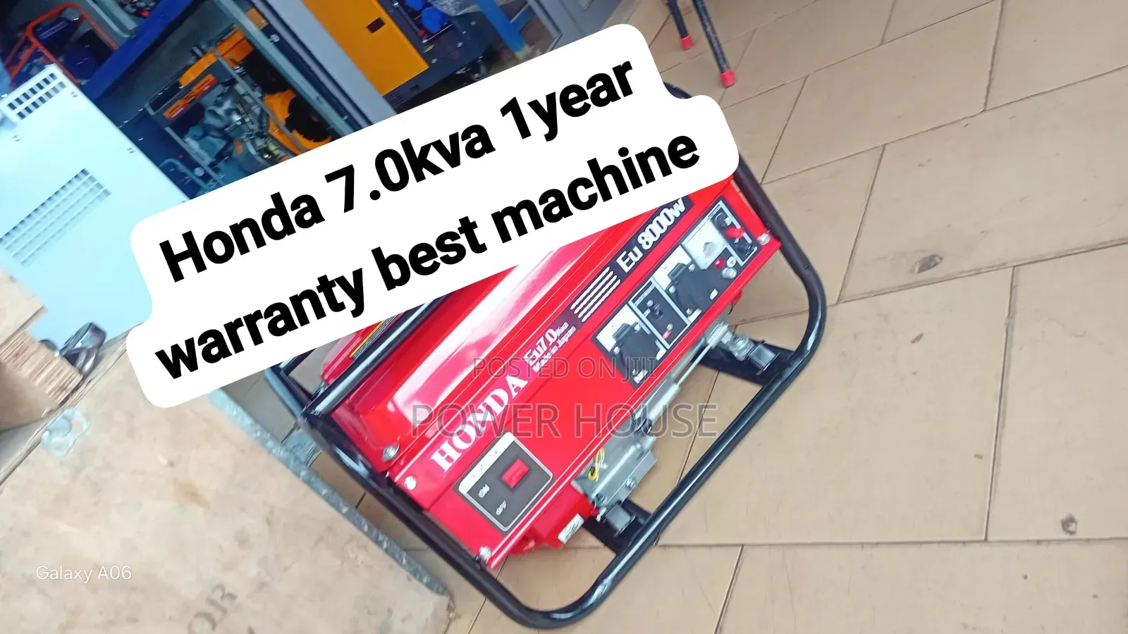 Fast Power Honda 7.0kVA Generator for Home Business