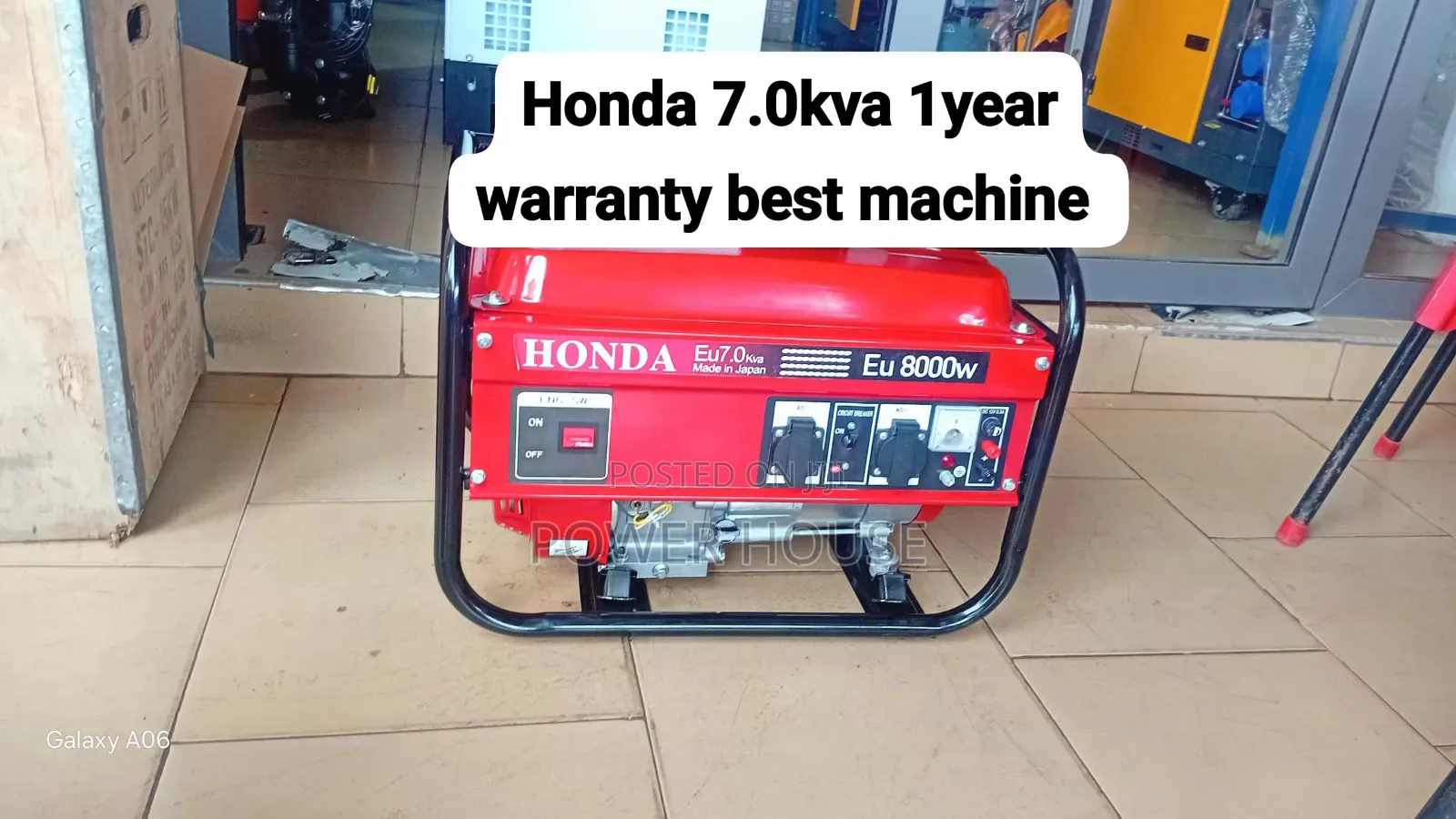Honda 7.0kVA Generator – Fast Start, Powerful Performance