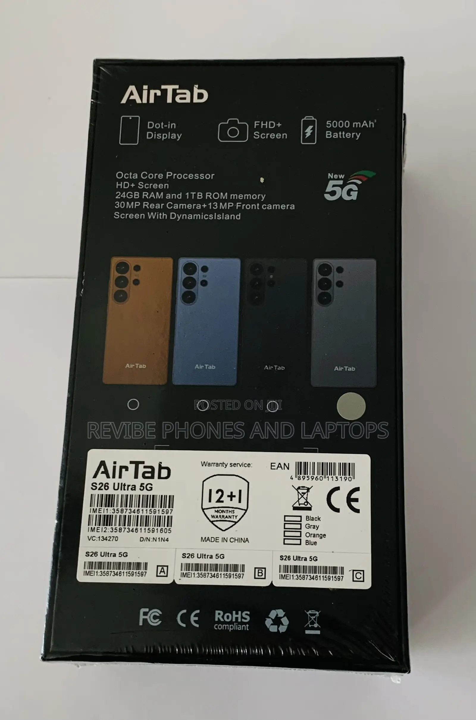 New AirTab S25 Ultra 5G 1 TB Gray