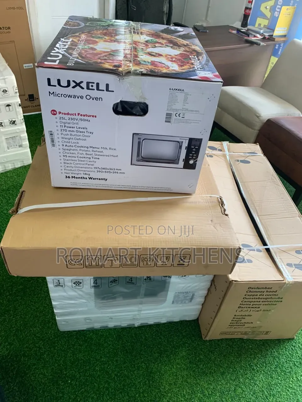 Classic 4 Burner Glass Inbuilt Set.Oven, Hob, Extractor and Microwave