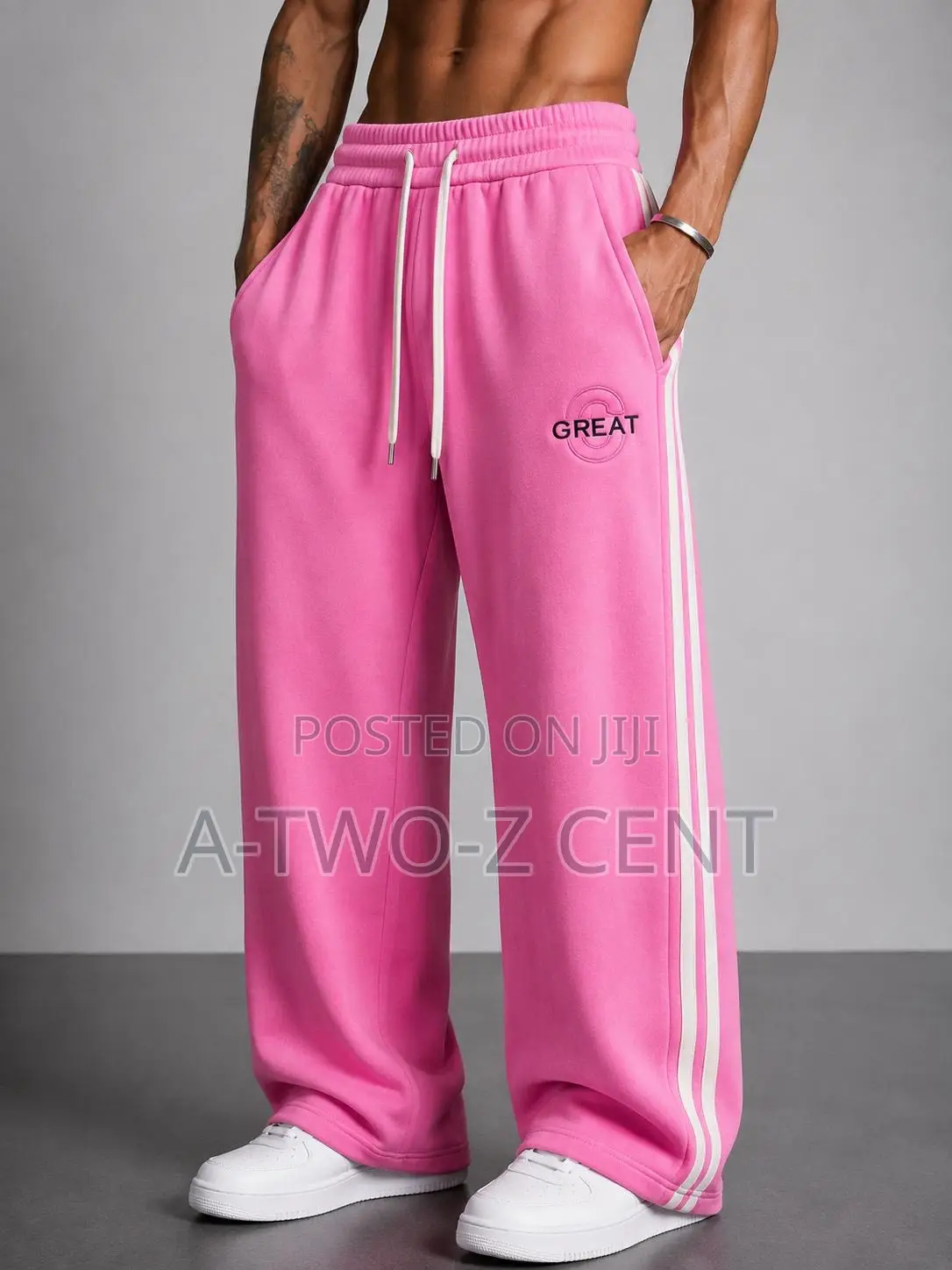 Relaxed-Fit Black Jogger Pants