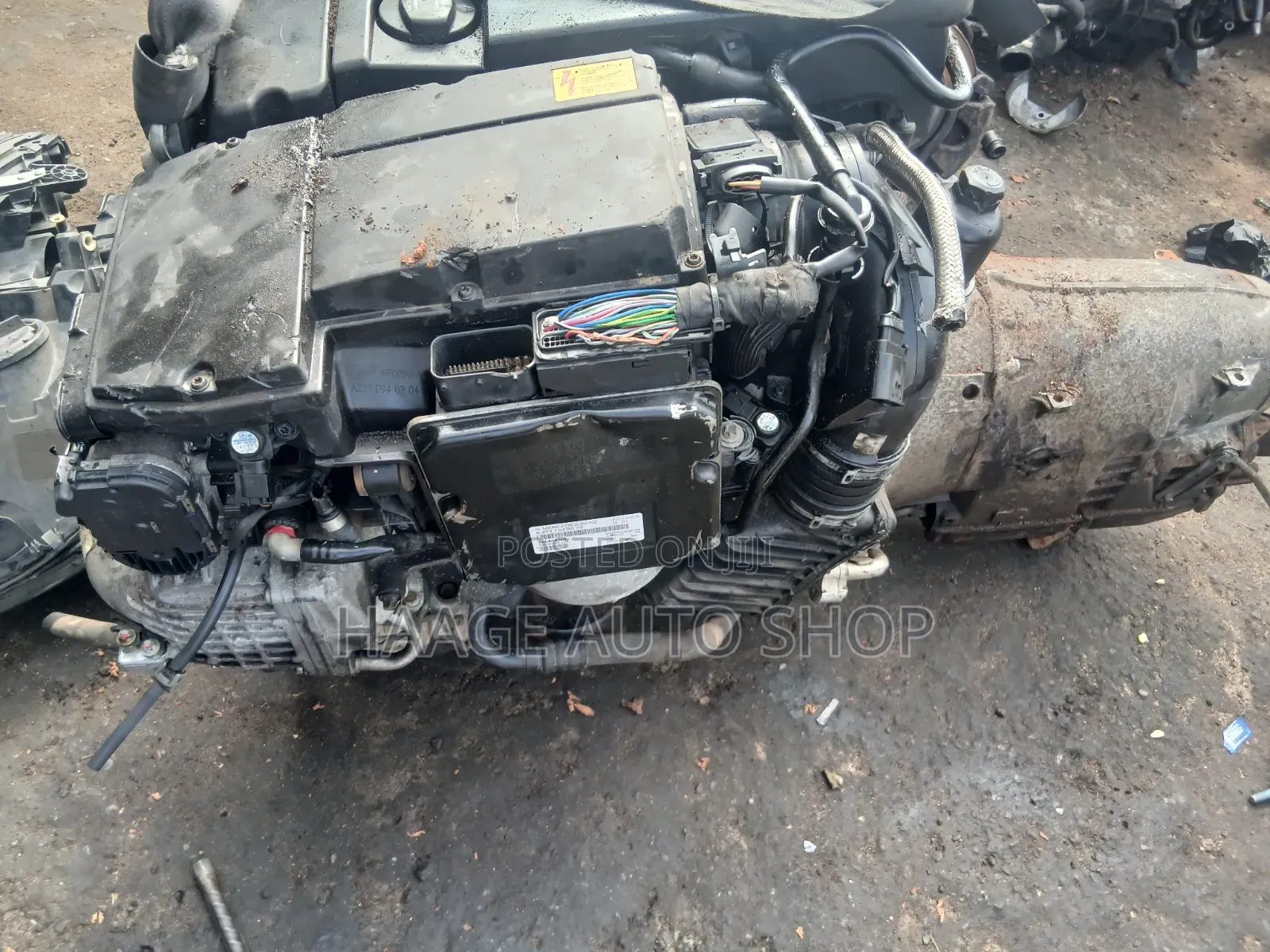 Mercedes-Benz M271 2003-2097 Engine and Transmission Assembly.