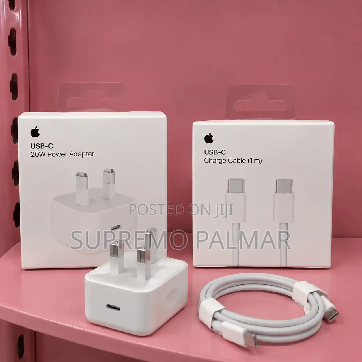 Original 20W USB-C Type-C Fast Charger +1m Cable UK 3-Pins for iPhone