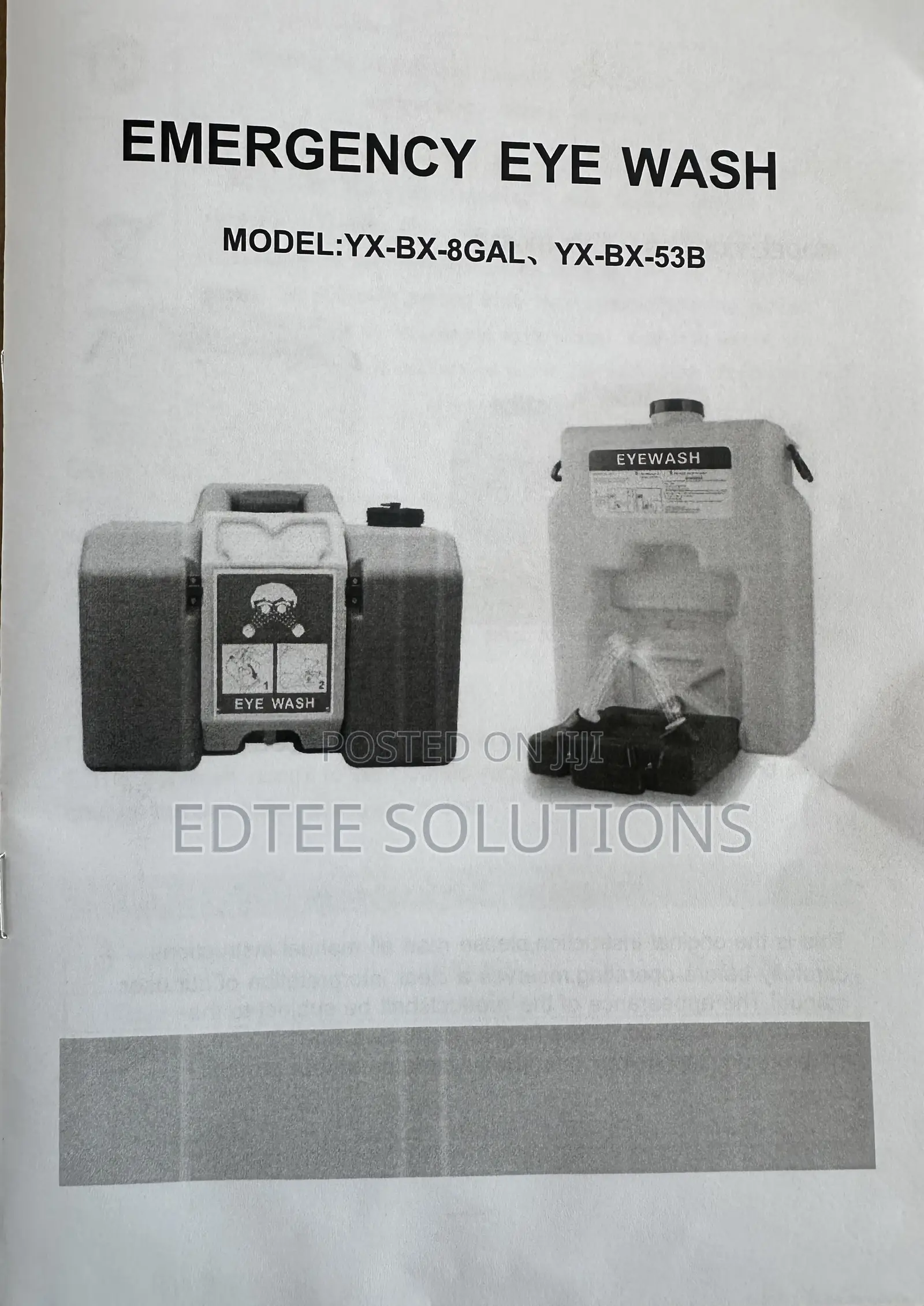 8gal Portable Eyewash Tank