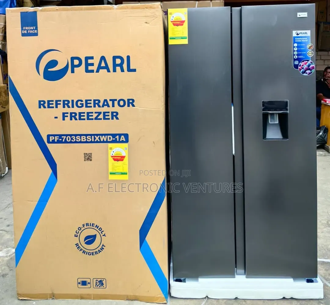 Pearl
*421ltrs* Side by Side Fridge
(Pf-703sbsixwd-1a
)