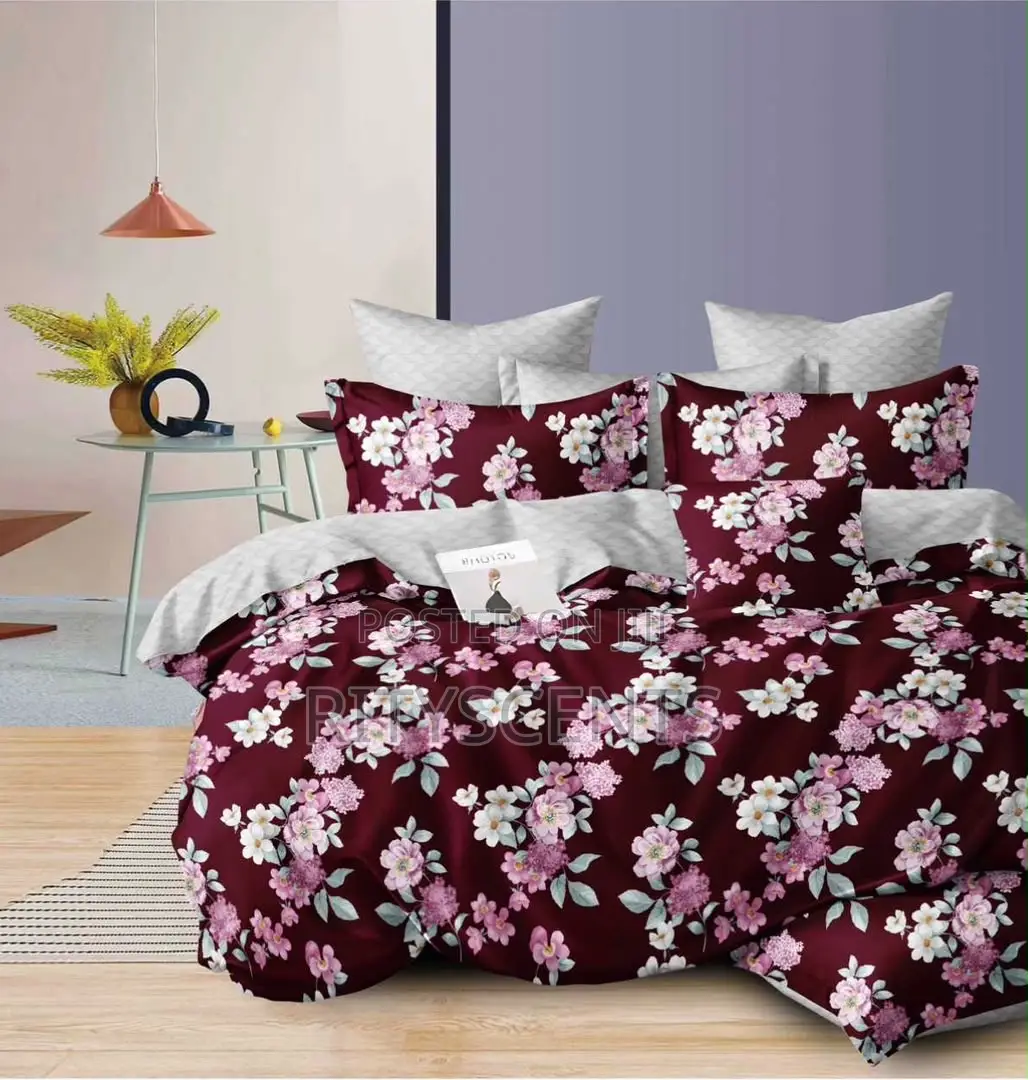 Double Bed Bedsheets(100/% Cotton: 1 Bedsheets With 2 Pillow Cases