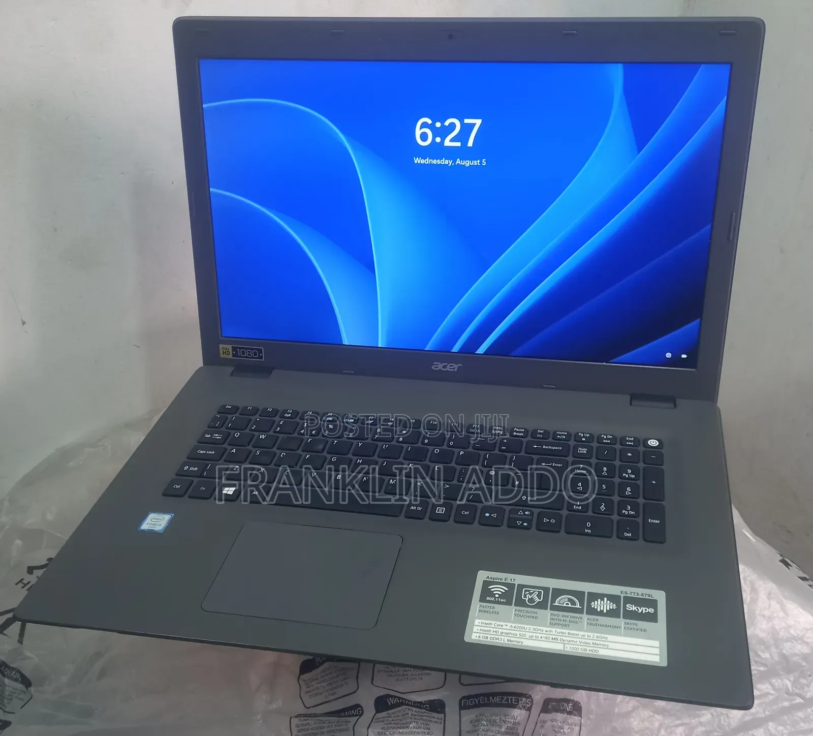 Laptop Acer Aspire ES1-533 8GB Intel Core i5 HDD 500GB