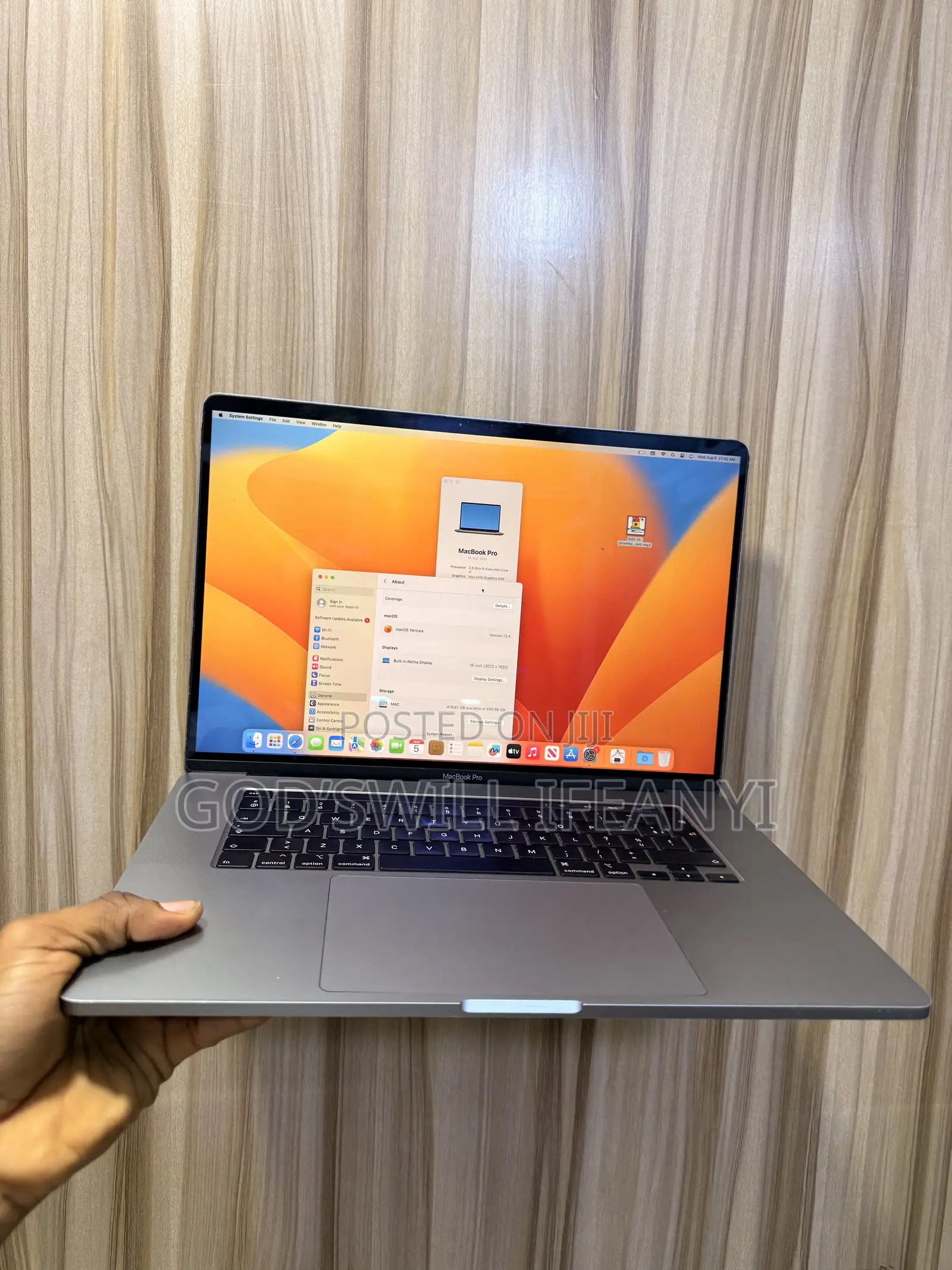 Laptop Apple MacBook Pro 2019 16GB Intel Core i7 SSD 512GB