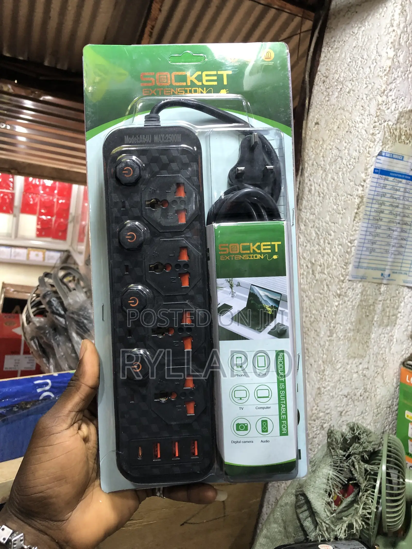 Power Socket Extension Board USB