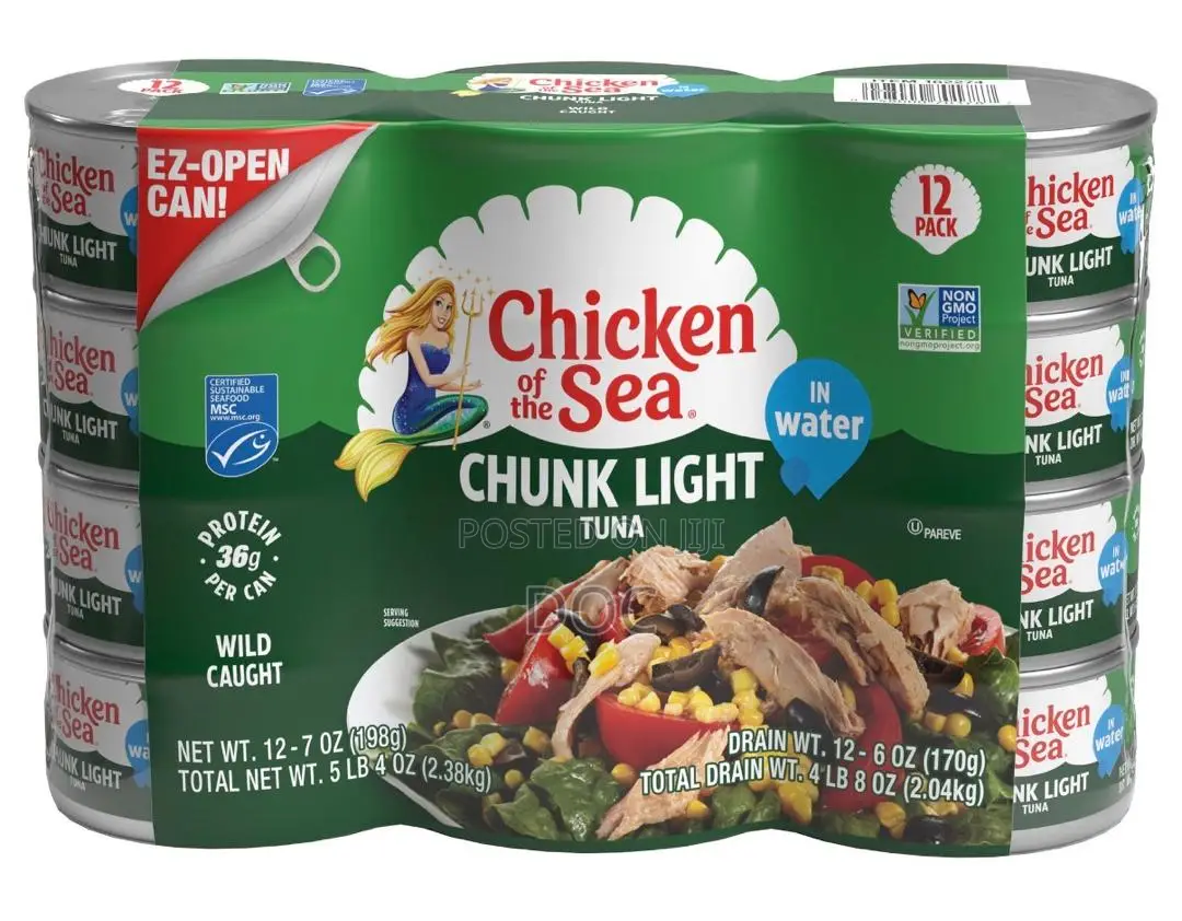 Chicken of the Sea Chunk Light Tuna in Water – 7 Oz Tin