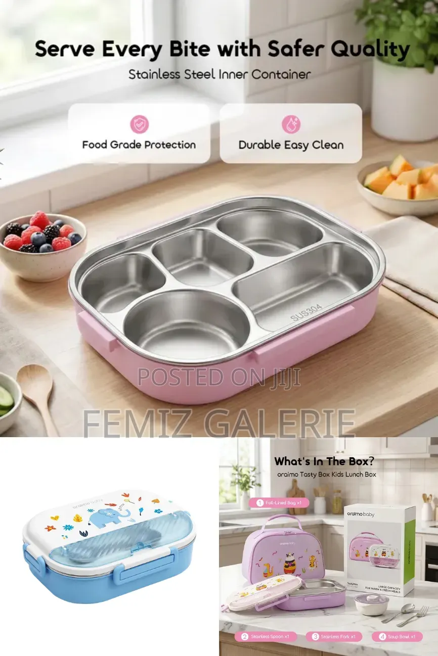 Oraimo TastyBox 1500ml Leakproof Kids Lunch Box