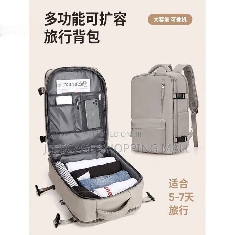 Waterproof Traveling Nylon Fabric Expandable Travel Backpack