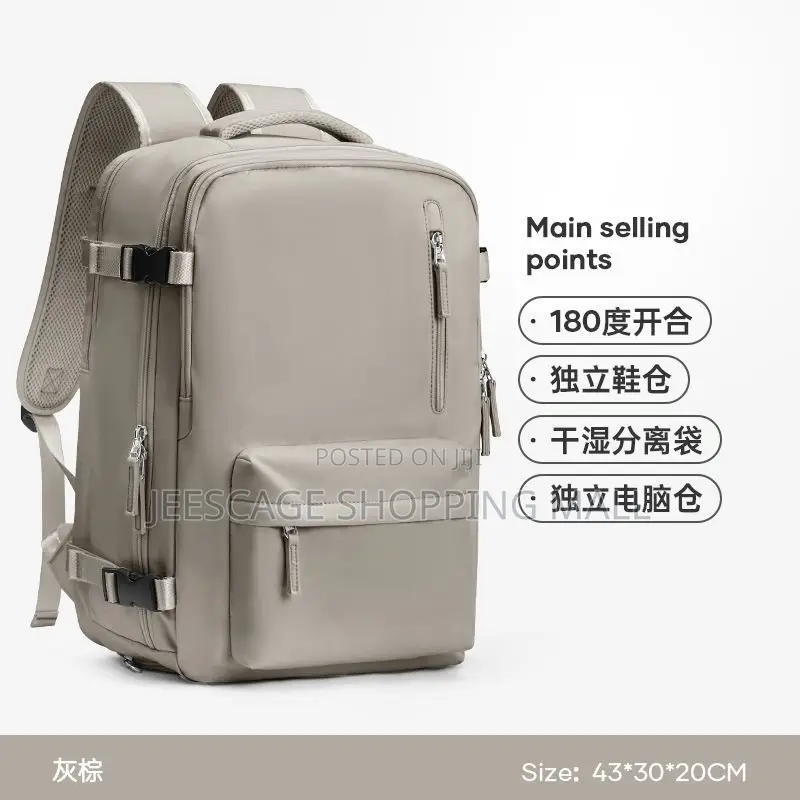 Waterproof Traveling Nylon Fabric Expandable Travel Backpack