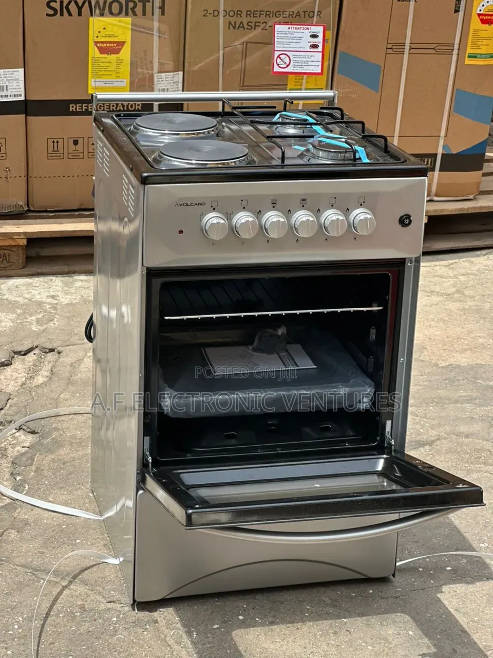 Volcano Ferre 60x60 Gas Cooker (2*gas 2*electric)