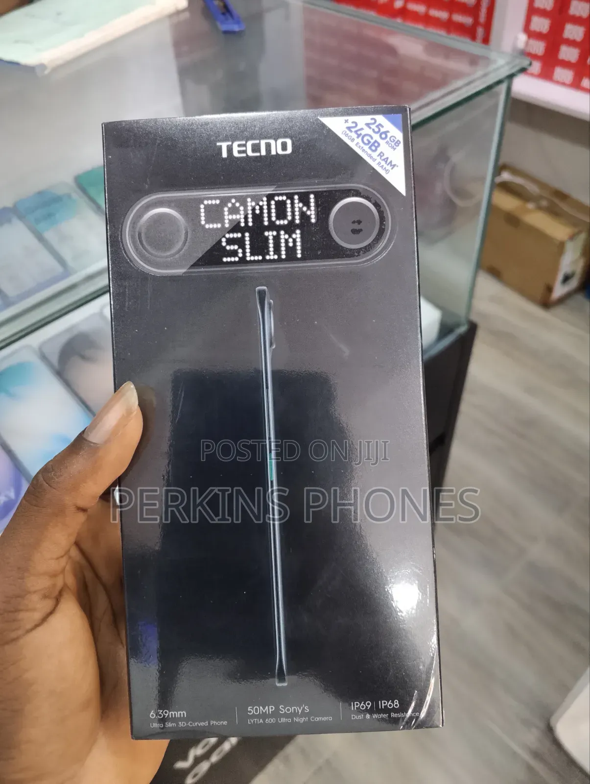 New Tecno Camon Slim 256 GB Black