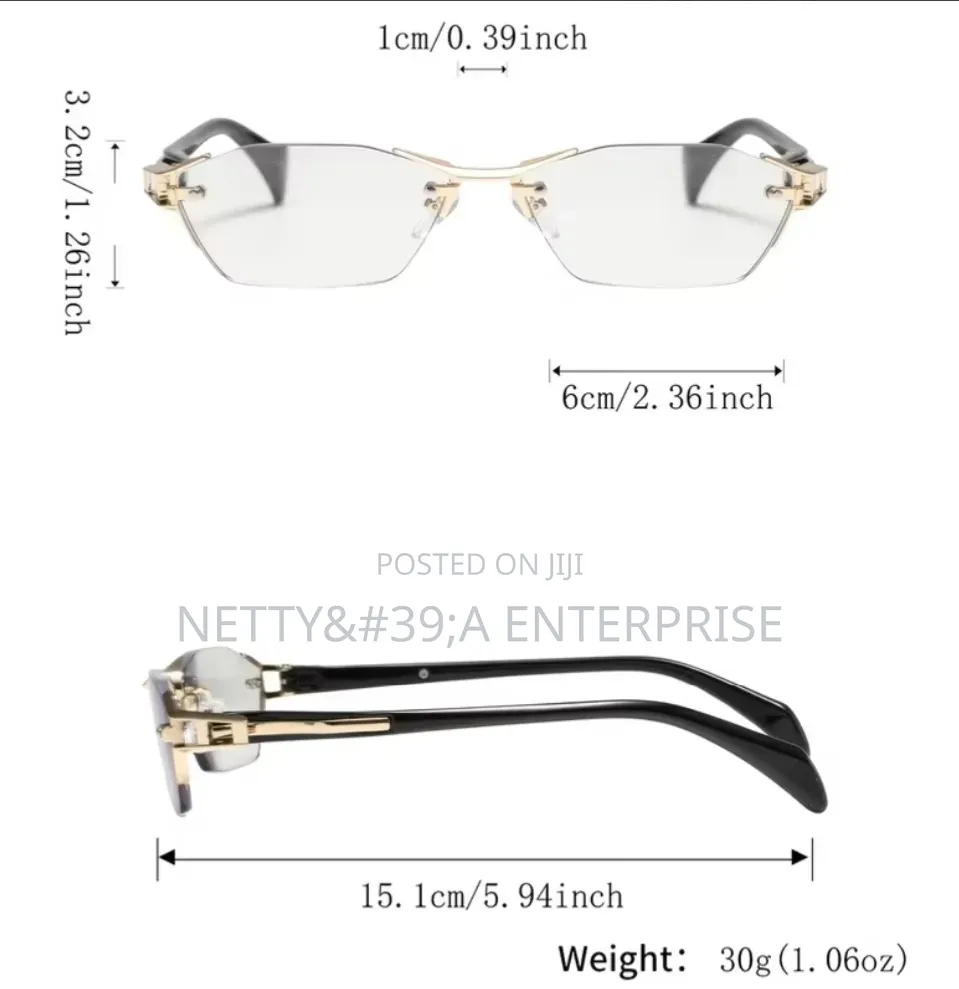 Unisex Rimless Reading Glasses