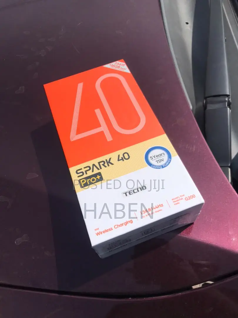 New Tecno Spark 40 Pro+ 256 GB Black