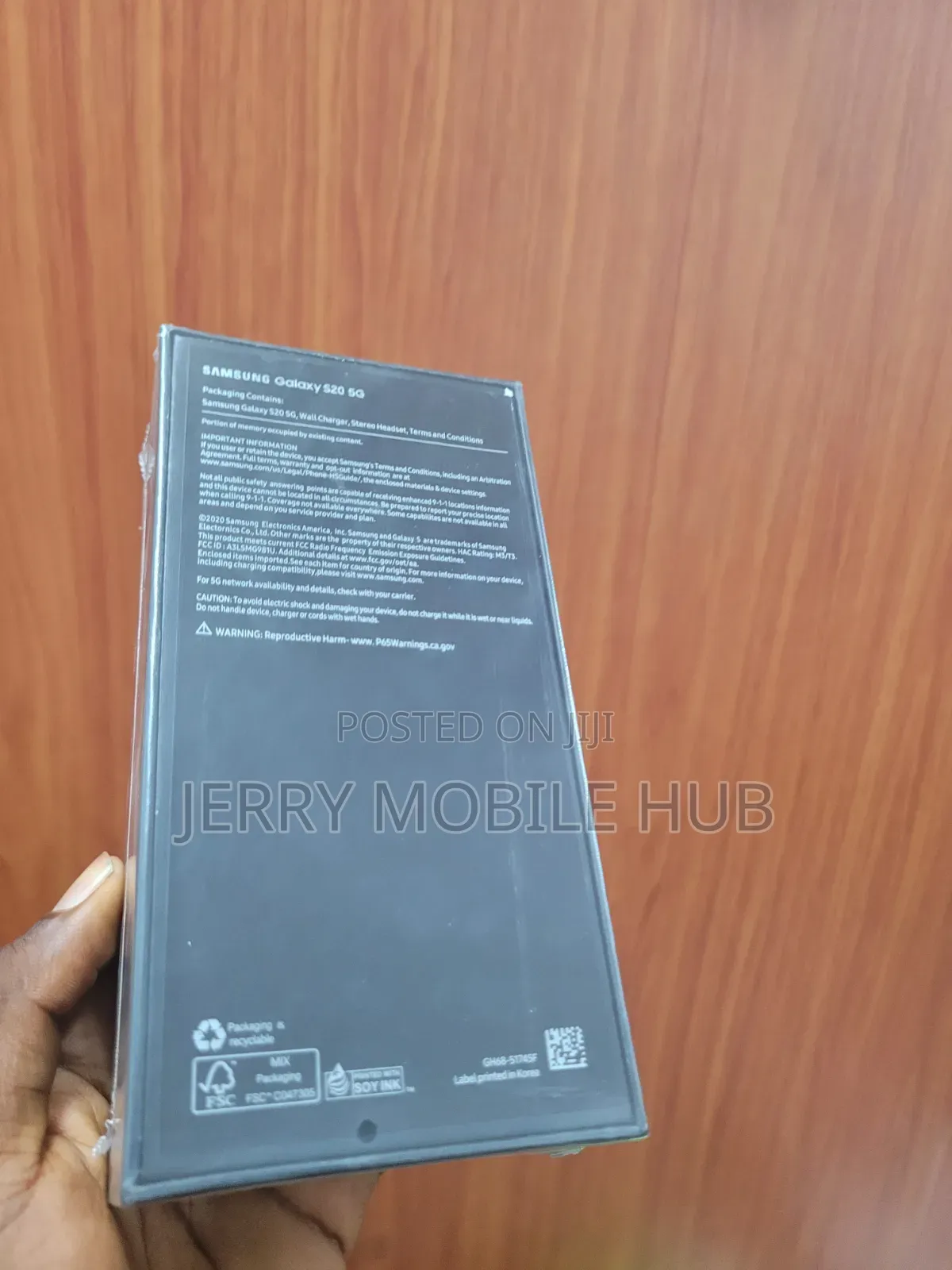 New Samsung Galaxy S20 128 GB Black
