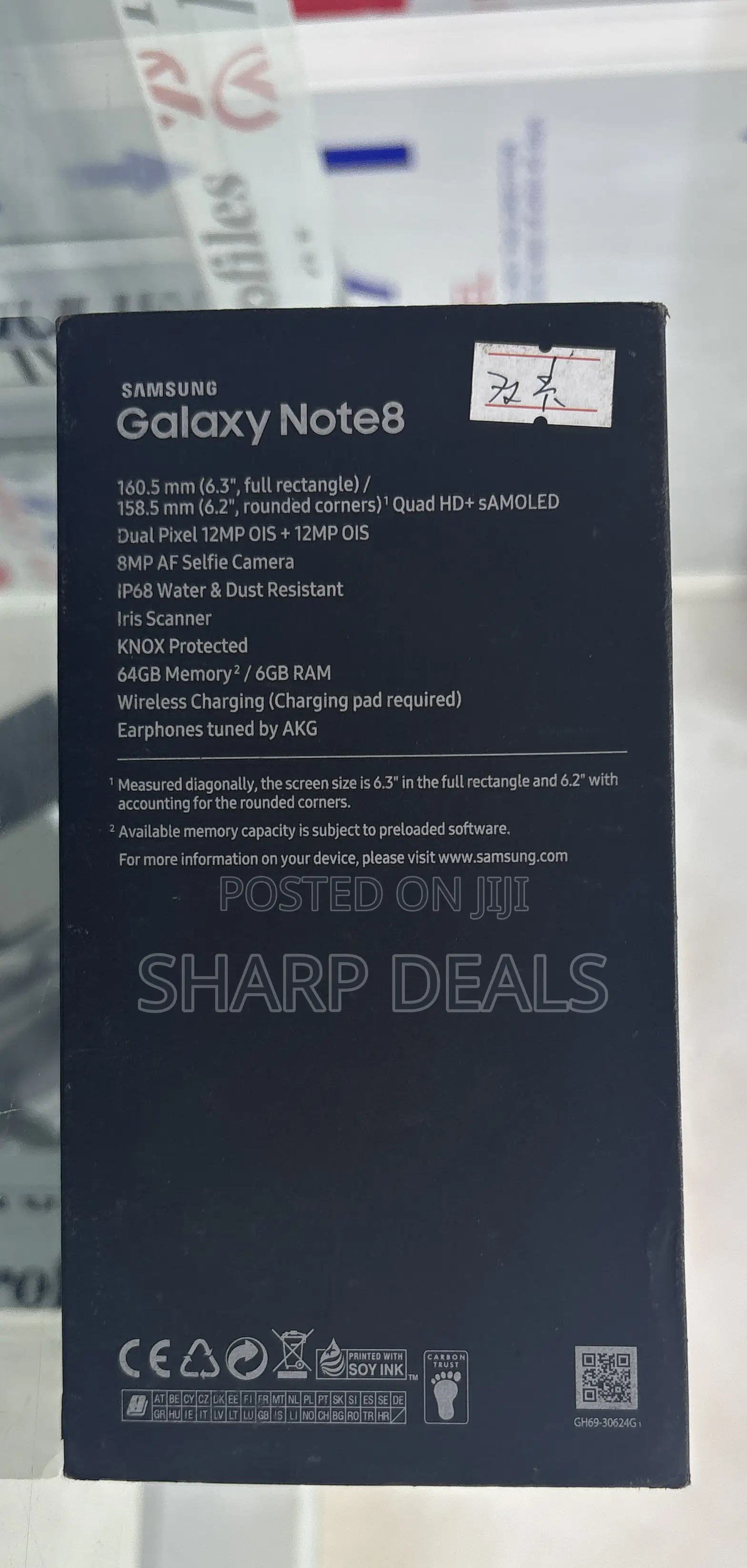 New Samsung Galaxy Note 8 64 GB Silver
