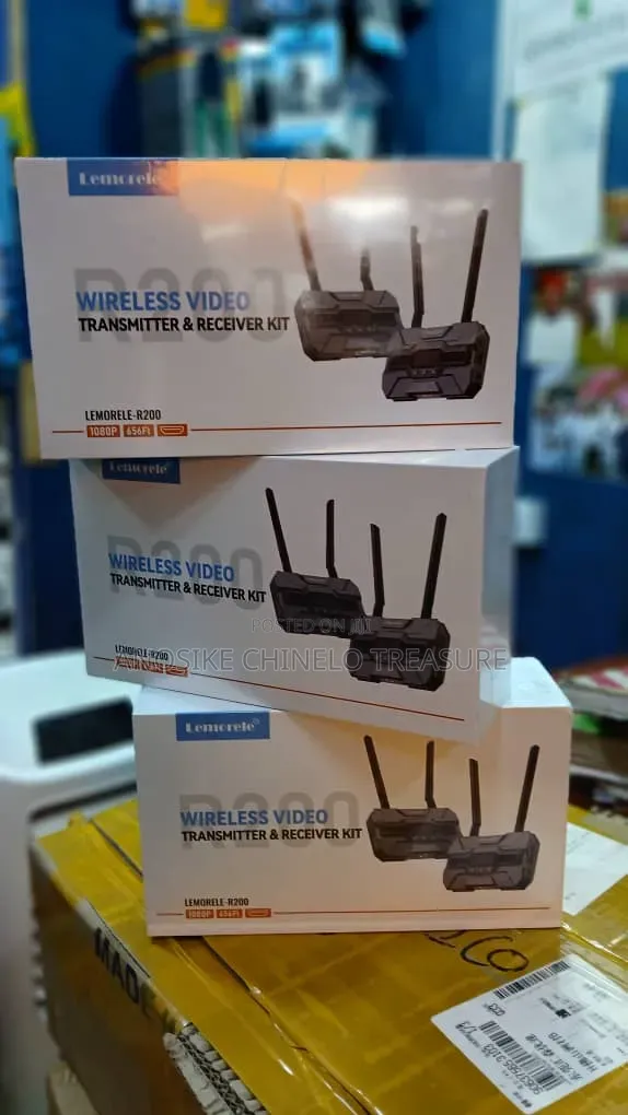 Lemorele R200 Wireless HDMI Video Transmitter Receiver Kit 1080P 60F