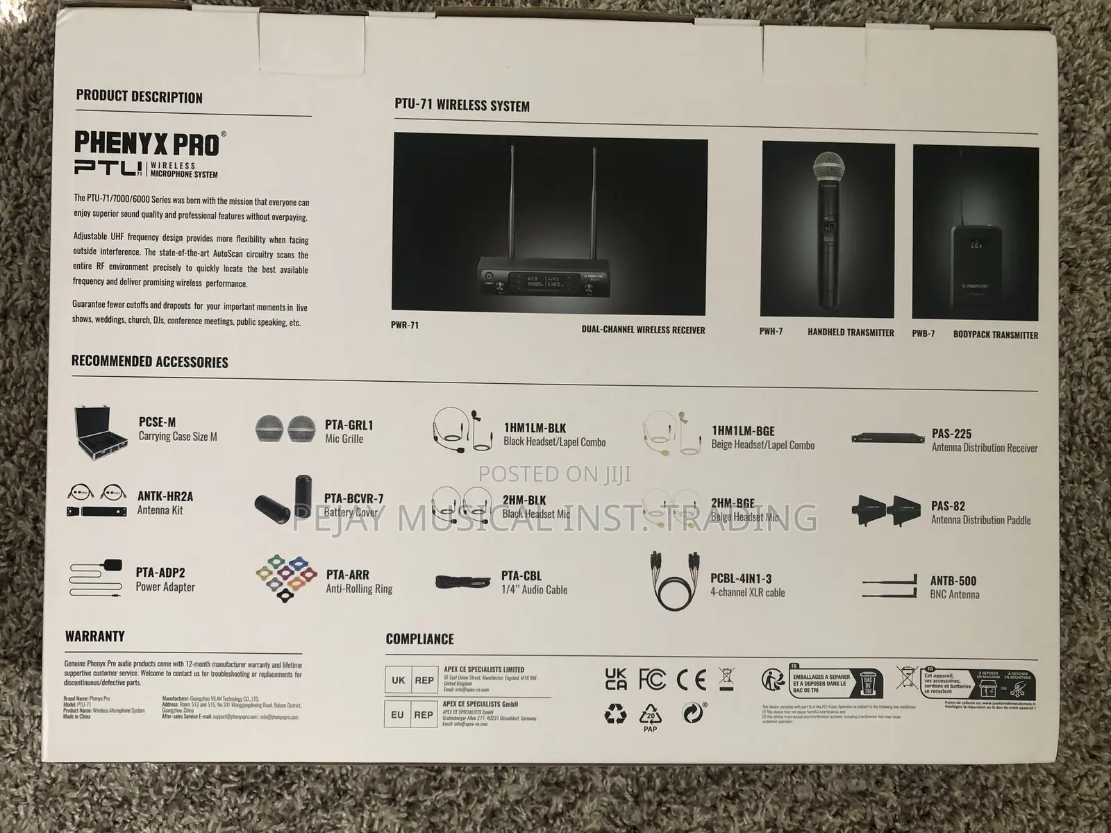 Phenyx Pro PTU Wireless Microphone Set – Excellent Sound Quality